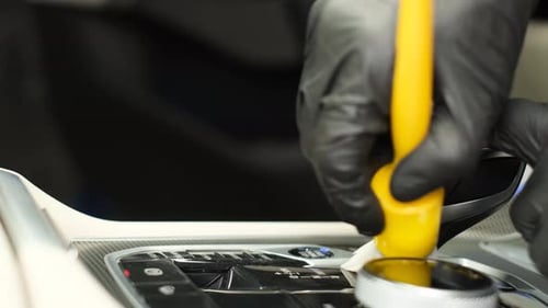 Detailer Brushes Car Interior Console