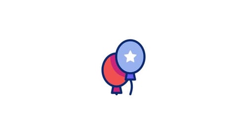 Balloons Animated Icon
