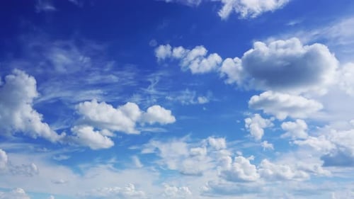 Beautiful Clouds Moving in Sky