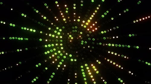 Greenorange Animated Round Led Background