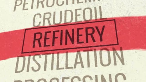 Refinery 3D Scrolling Title Animation