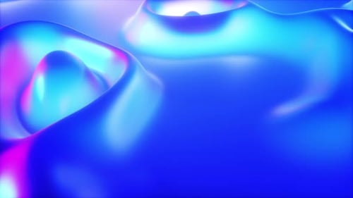 Boucle fluide de forme lumineuse dégradée bleue