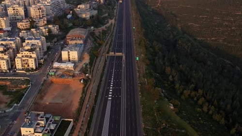 Tel aviv Jerusalem Highway 1 Limited traffic in coronavirus outbreak Lockdown