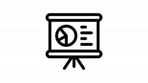 training line icon animation