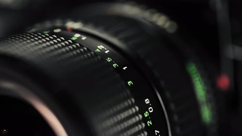 Konzentrieren Sie sich auf das Vintage-Zoomobjektiv