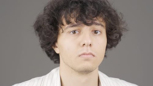 Frustrated and angry young man.