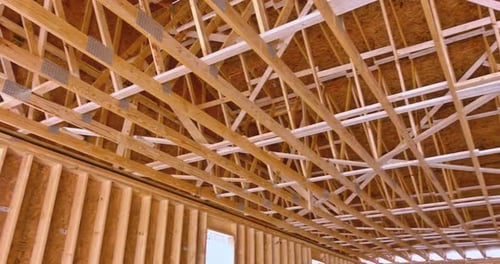 Interior Framing of a New Home Under Construction