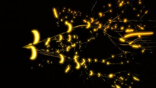 Neuron network, synapses animation