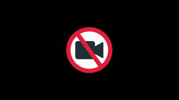 Video Off. No Recording Icon Animation Video - Transparent, Backgrounds ...