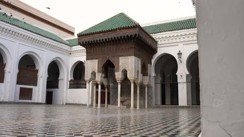 Beautiful shot of the mosque Al Qaraouiyine