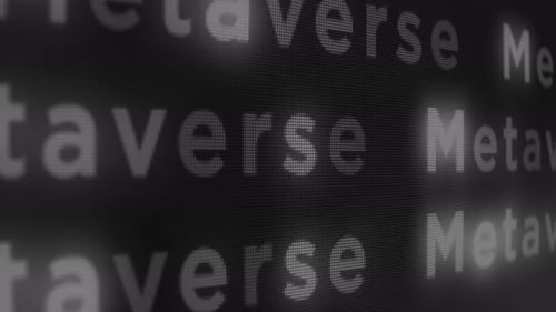 Metaverse Grid Screen Bewegungshintergrund