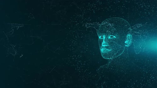 Digital Futuristic Artificial Intelligence People Brain of AI Deep Learning Innovative Technology