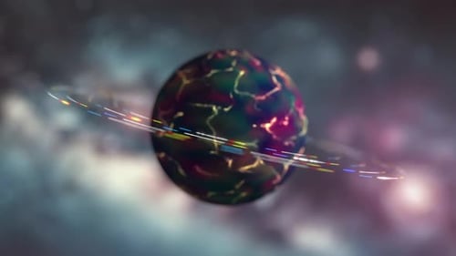Die Neonringe von Space Planet Universe blinken und lassen sich nahtlos umhängen