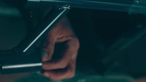 A Disabled Man Assembles a Stroller