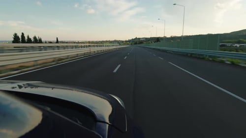 Driving A Car On A Highway