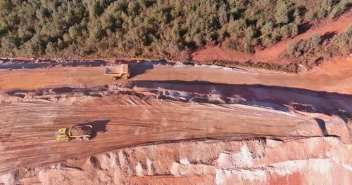 The Land is Taken to One Place on the Construction Site