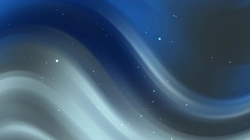 Abstract Blue Flowing Waves Background Animation