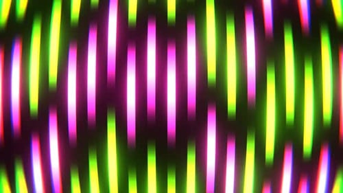 Pink And Lighting Green Neon Equalizer Effect Background Vj Loop In 4K