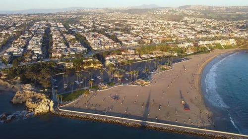 Newport Beach, Orange County, Coastal Beach, Southern California, USA. Pristine Coastal Waterfront