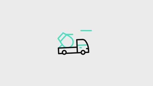 Mixer Truck Animated Icon