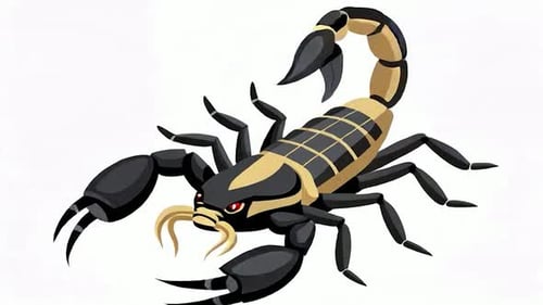Animated Scorpion Character Walk Cycle