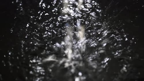 Ralentissement des éclaboussures d'eau
