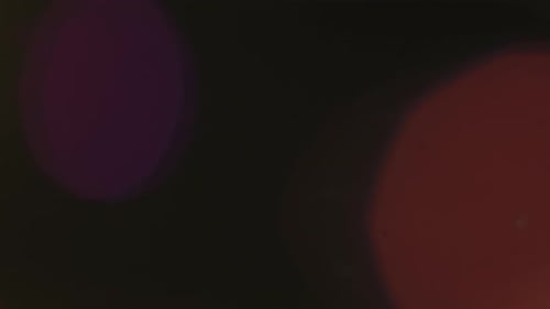 Abstract Overlay Colorful Light Transition Over Horizon Lens Flare Flashes Effects on Dark