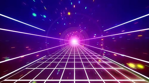 Láser para fiestas con estructura alámbrica futurista de estilo retro de los años 80 y 90.