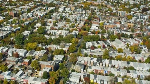 Cinematic And Beautiful View Of Washington DC Cityscape, USA