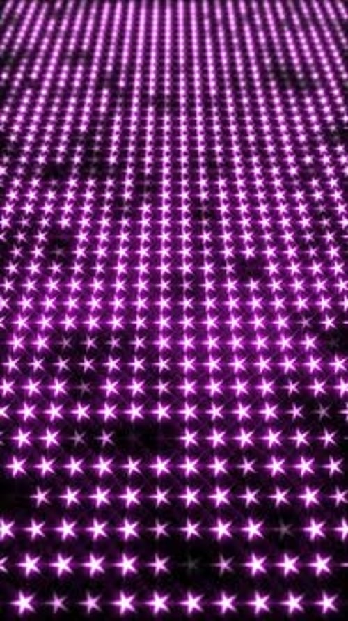 Animated Vertical Wavy Purple Stars Grid Background