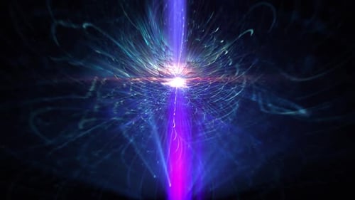 Colorful Glitter Circling Lights Lines Animation