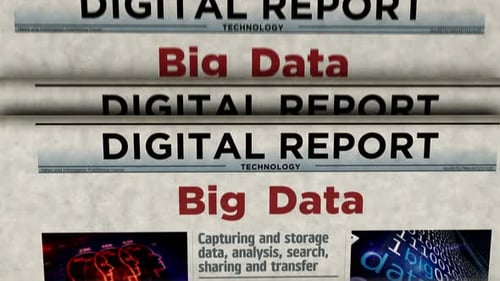 Big data analysis technology newspaper printing media