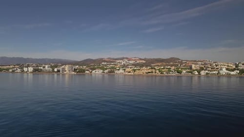 4K-Luftbild der zukünftigen Stadtküste