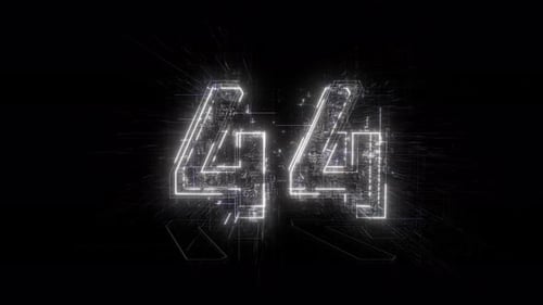 Futuristischer Countdown