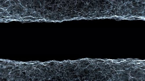 Digitaler Doppelstrom von Wasserströmen mit Kopierraum in der Mitte