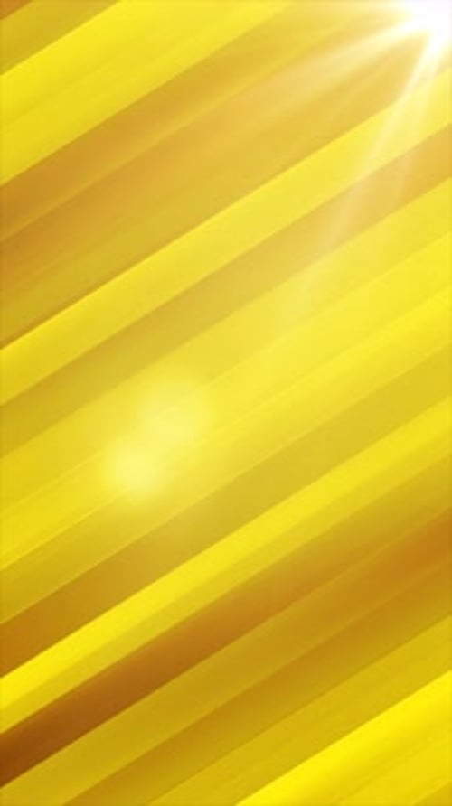 Abstract background with golden diagonal streaks and lens flare, emitting bright light