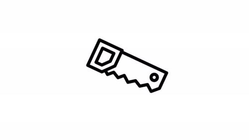 animación de iconos de línea de taller