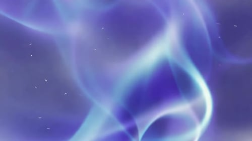 Abstract Flowing Purple and Blue Aurora Light Waves