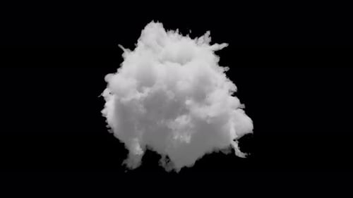 Petit nuage 3D avec canal alpha et animation en boucle