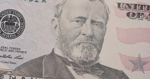United States Money Details of the American Fifty Dollar Banknote