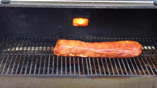 Côtes de porc sur le grill