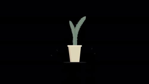 Flat Design Plant Growth Animation