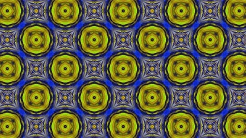 Vibrant Abstract Kaleidoscopic Geometric Pattern Loop