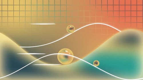 Animated Rolling Spheres Background