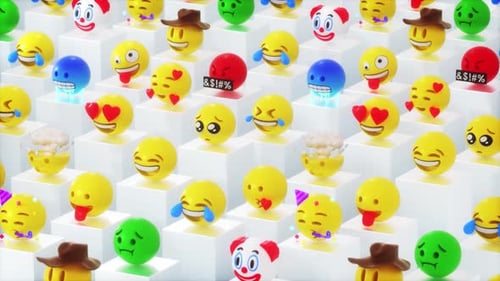 Colorful Emoji Collection Display