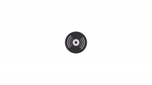 Vinyl Record Icon Animation