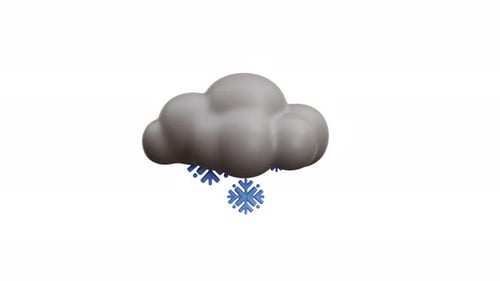 3D-Animation Schneewolke