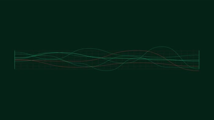Sound Wave Spectrum Animation in HUD Style, Overlays Motion Graphics ft ...