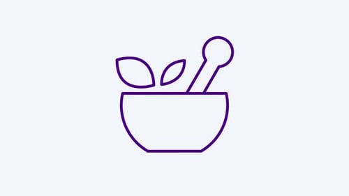Animated Minimalist Mortar and Pestle Icon