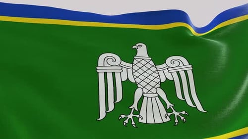 Realistic Animated Flag of Abkhazia Waving